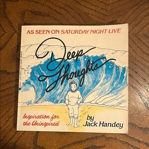 Vintage humour book | Deep Thoughts by Jack Handey | from SNL 1990’s